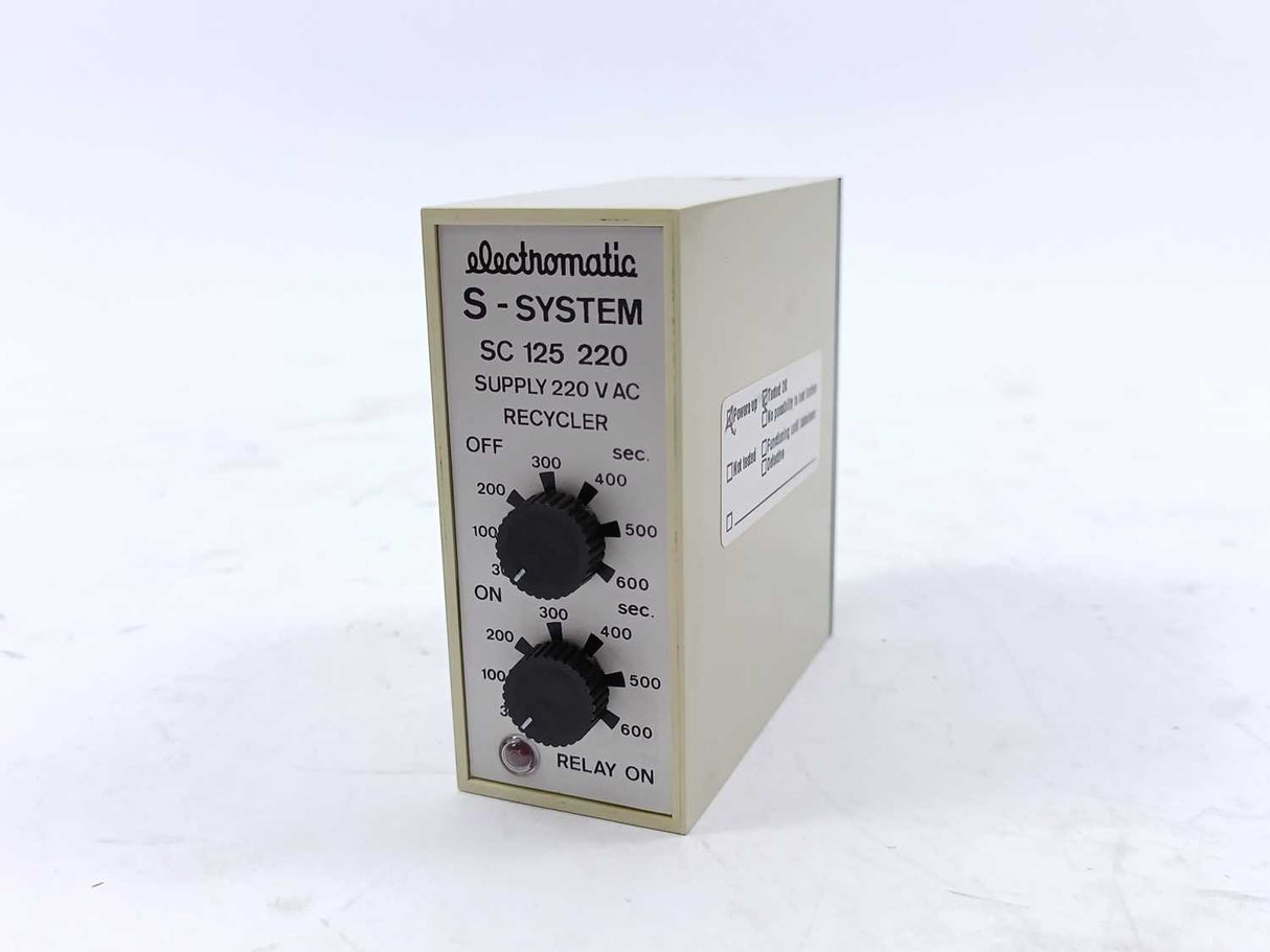 Electromatic SC 125 220 S-System Recycler 220V AC