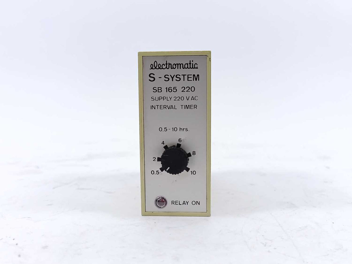 Electromatic SB 165 220 Interval Timer. 0,5-10 min.