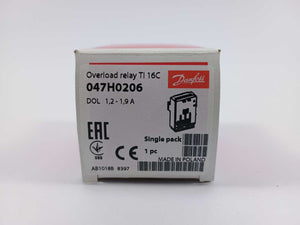 Danfoss 047H0206 OVERLOAD RELAY TI 16C DOL 1,5-1,9 A