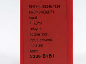 PR Electronics 2236 B1B1 Limit switch ORD.NO. 406671
