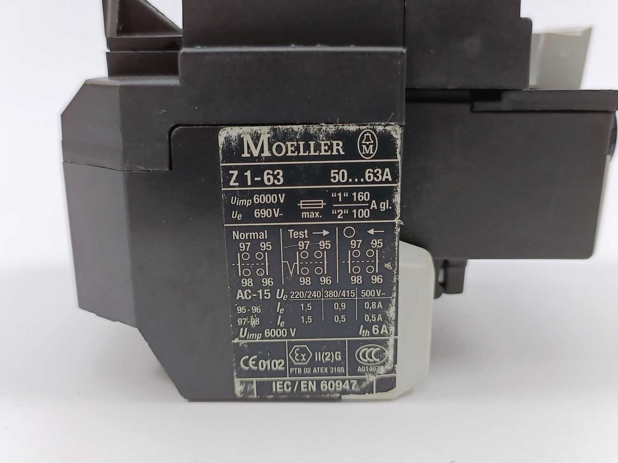 MOELLER Z1-63 Overload Relay 50-63A