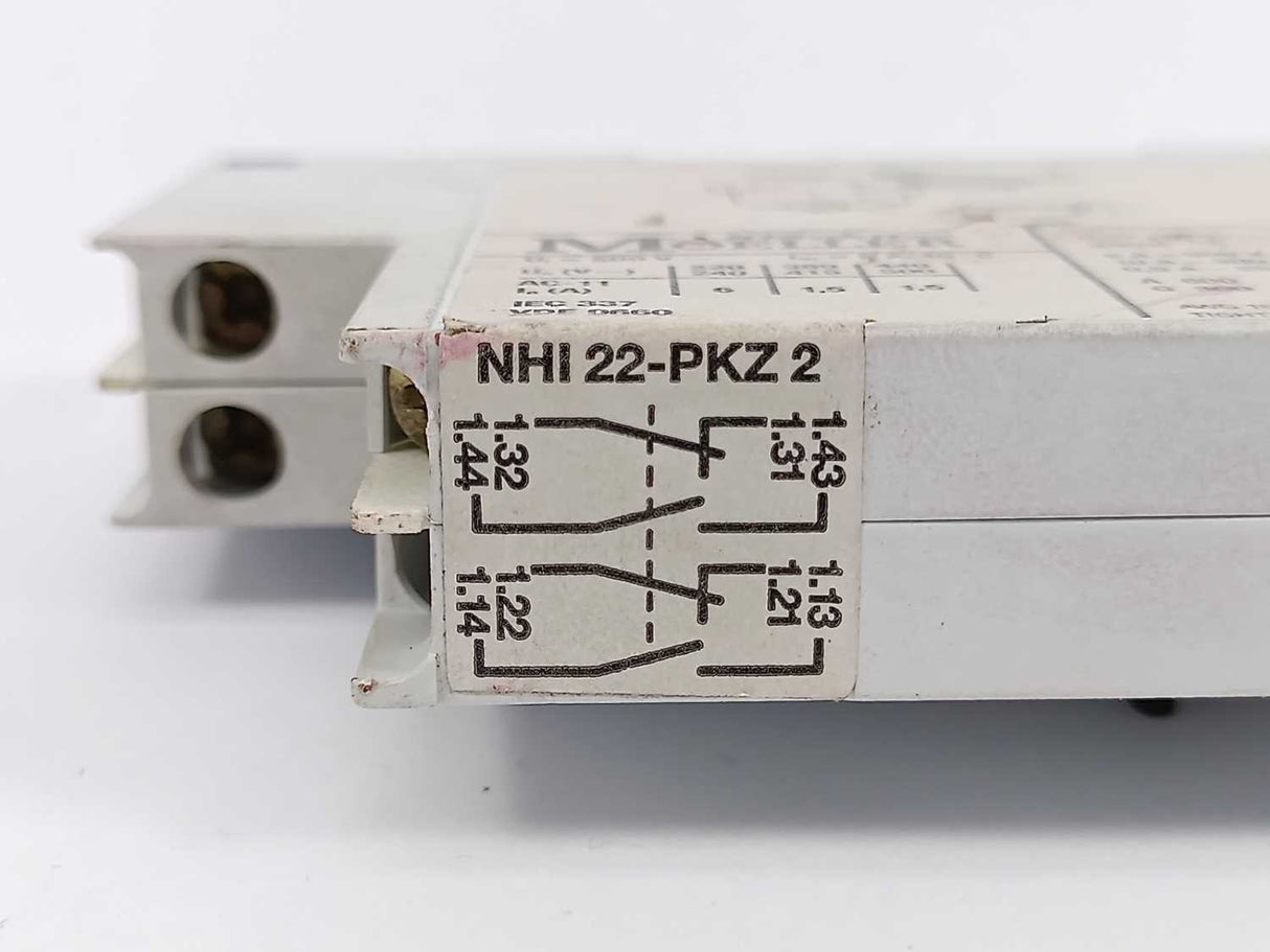 Klockner Moeller NHI22-PKZ2 Side Mount Auxiliary Contact