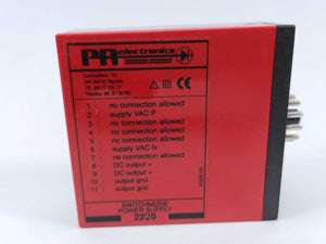 PR Electronics 2220B4 Switchmode Power Supply 230V~ 15VA 50/60Hz
