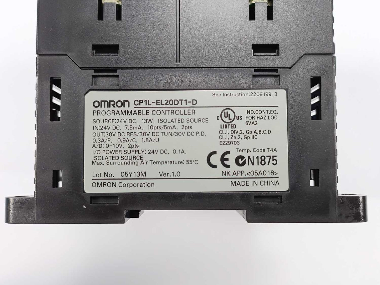 OMRON CP1L-EL20DT1-D PROGRAMMABLE CONTROLLER