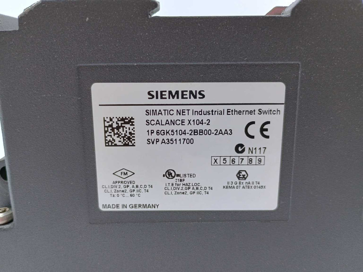 Siemens 6GK5104-2BB00-2AA3 Industrial ethernet switch E04