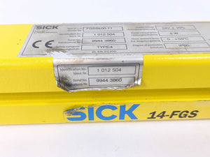 SICK 1012504 & 1012505 FGSS600-11 Transmitter and Receiver 14-FGS