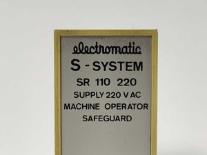 Electromatic SR 110 220 / SE110220  220 V AC Machine Operator Safeguard