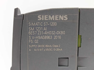 Siemens 6ES7231-4HD32-0XB0 SIMATIC S7-1200 Analog input, SM 1231 AI