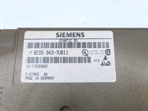 Siemens 6ES5943-7UB11 SIMATIC S5 115U CPU 943B