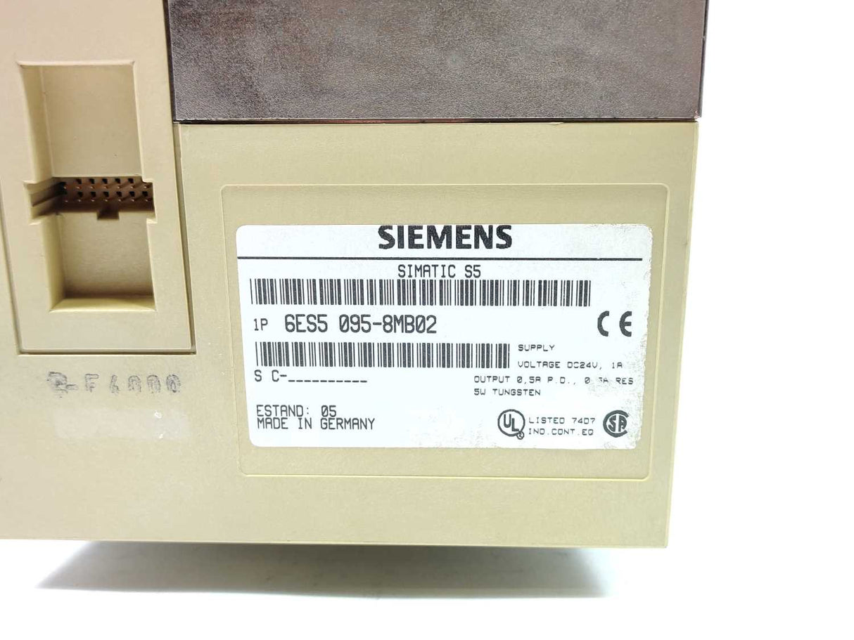 Siemens 6ES5095-8MB02 Simatic S5-95U COMPACT UNIT