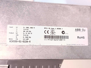 ABB 3AUA0000004421 ACH550-01-012A-4