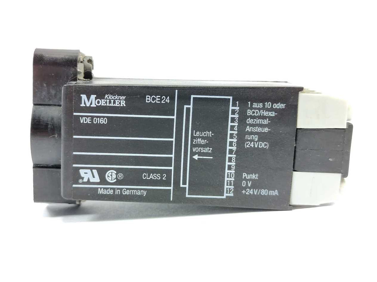 Klöckner Moeller BCE24 Actuating contact block 24V 80mA