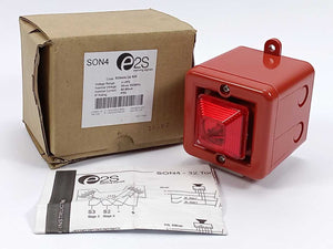 e2s SON4 SON4AC24 R/R Alarm Sounder & Xenon Beacon