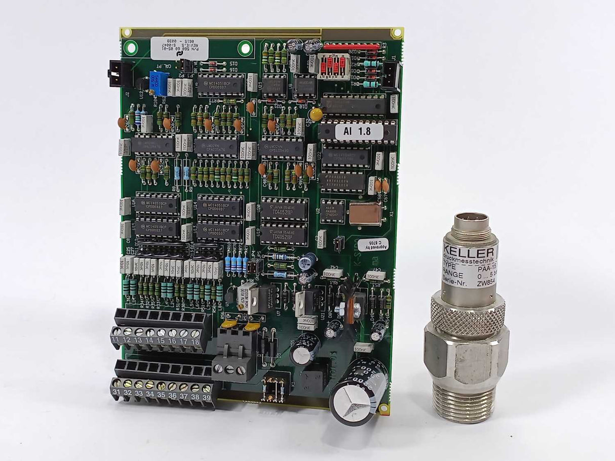 Keller / Vellinge Electronics PAA-15  560 60 05-01 Control card. CALIBRATED