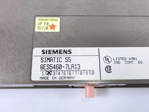 Siemens 6ES5460-7LA13 SIMATIC S5, Analog input, incl. measuring range modules