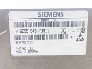 Siemens 6ES5945-7UA11 115U CPU 945 with 6ES5374-1FG11