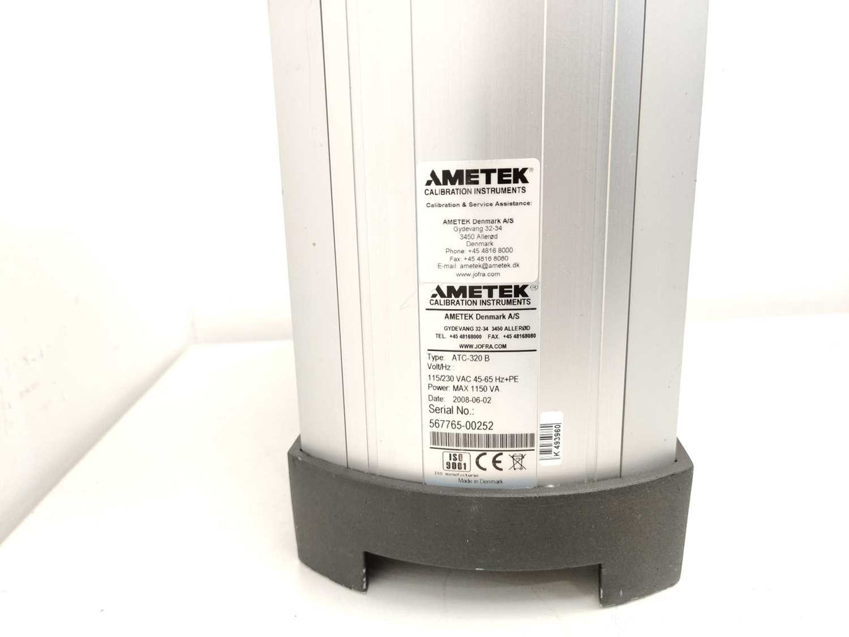 Ametek ATC-320 B Jofra Temperature Calibrator Power Supply with Sensor