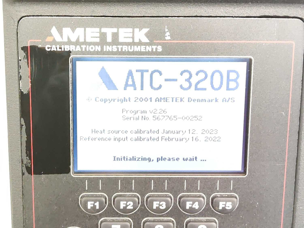 Ametek ATC-320 B Jofra Temperature Calibrator Power Supply with Sensor