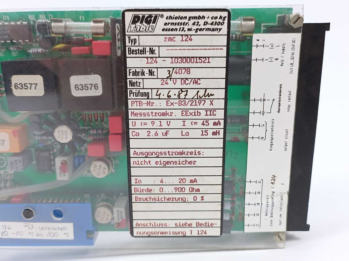 Digi TABLE rmc124 124-1030001521 24 V DC/AC Ph0312/3B