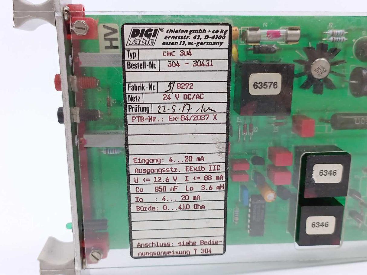 Digi TABLE cmc304 [EExib]IIC 304-30431 24 V DC/AC Ph0329/3