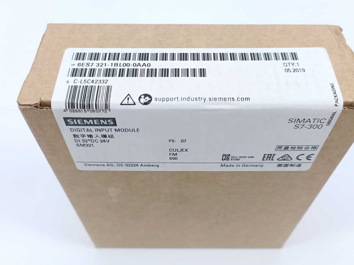 Siemens 6ES7321-1BL00-0AA0 SIMATIC S7-300, SM321 Digital Input module