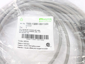 MURR Elektronik 7000-13261-3311000 M12 female 90° A-cod. w. cable shielded 10m