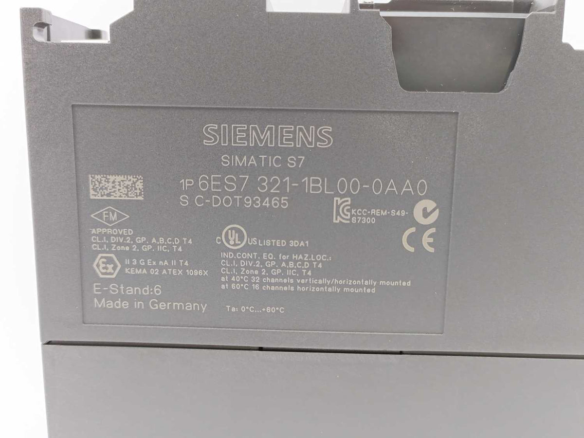 Siemens 6ES7321-1BL00-0AA0 SIMATIC S7-300, SM321 Digital Input module