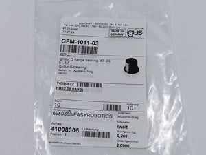 Igus GFM-1011-03 iglidur® G, sleeve bearing with flange 6 Pcs.