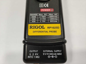 RIGOL RP1025D HV differential probe 25 MHz