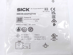 SICK IME08-06NPSZT0S 1071208 Inductive proximity sensor