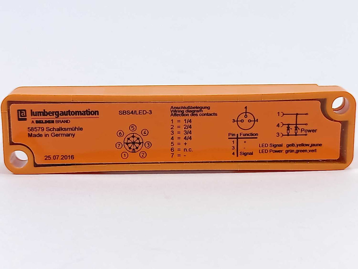 Lumberg Automation SBS4/LED-3 M8309-01 Disatribution box