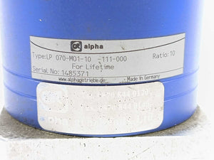 Alpha LP070-M01-10-111-000 Gear Reducer. Ratio: 10