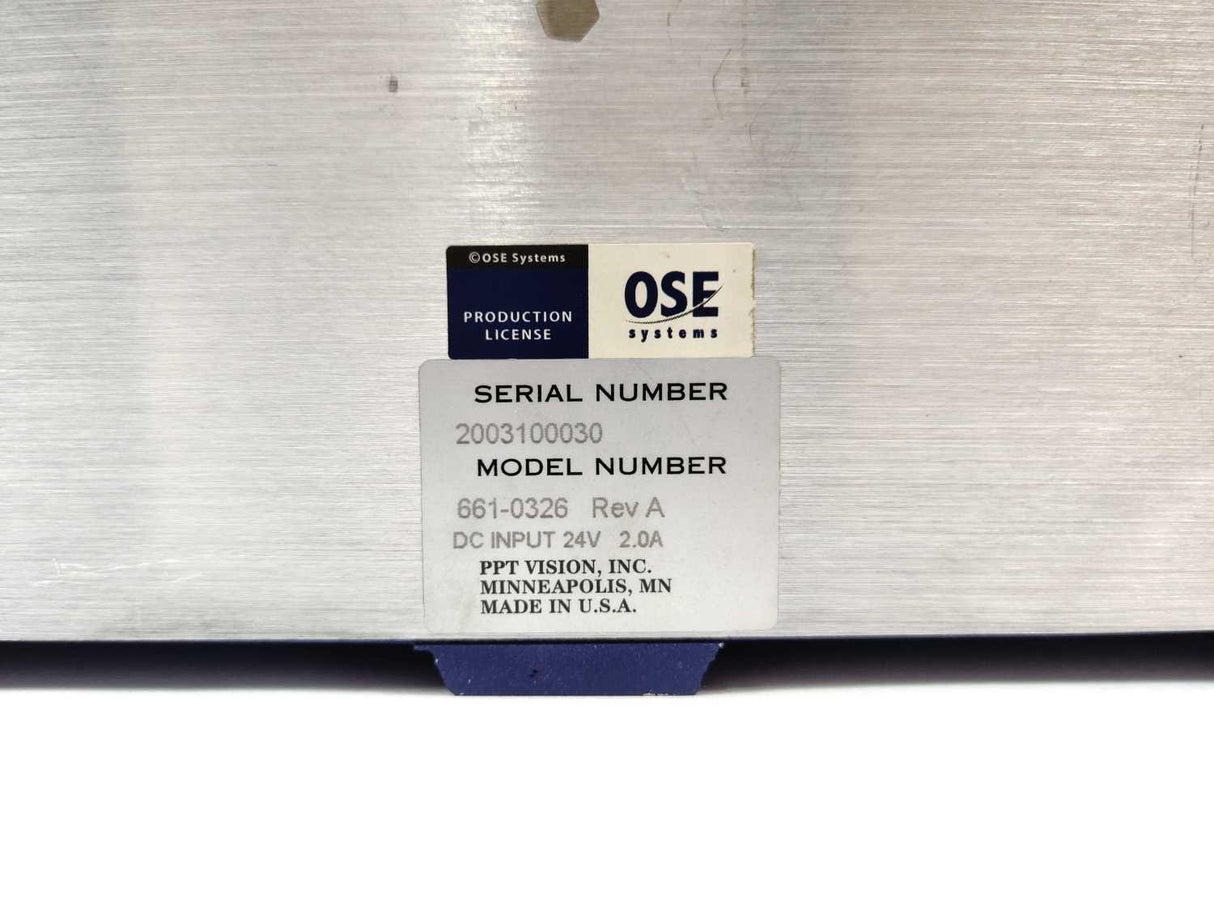 PPT Vision 661-0326-C20 DC INPUT 24V 2.0A