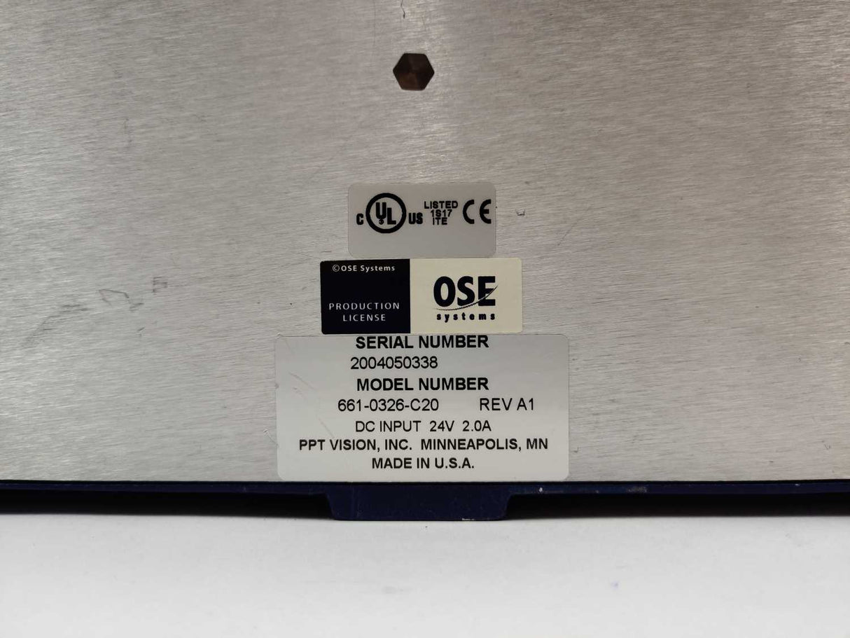 PPT Vision 661-0326-C20 DC INPUT 24V 2.0A