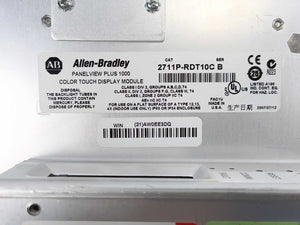 AB 2711P-T10C4D2 Ser. A Panel View Plus 1000 Assembled Terminal