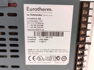 Eurotherm 2408/CC/VL/LH/XX/FH/DB/DN/XX/ENG/XXXXX/XXXXXX/ Temperature Controller