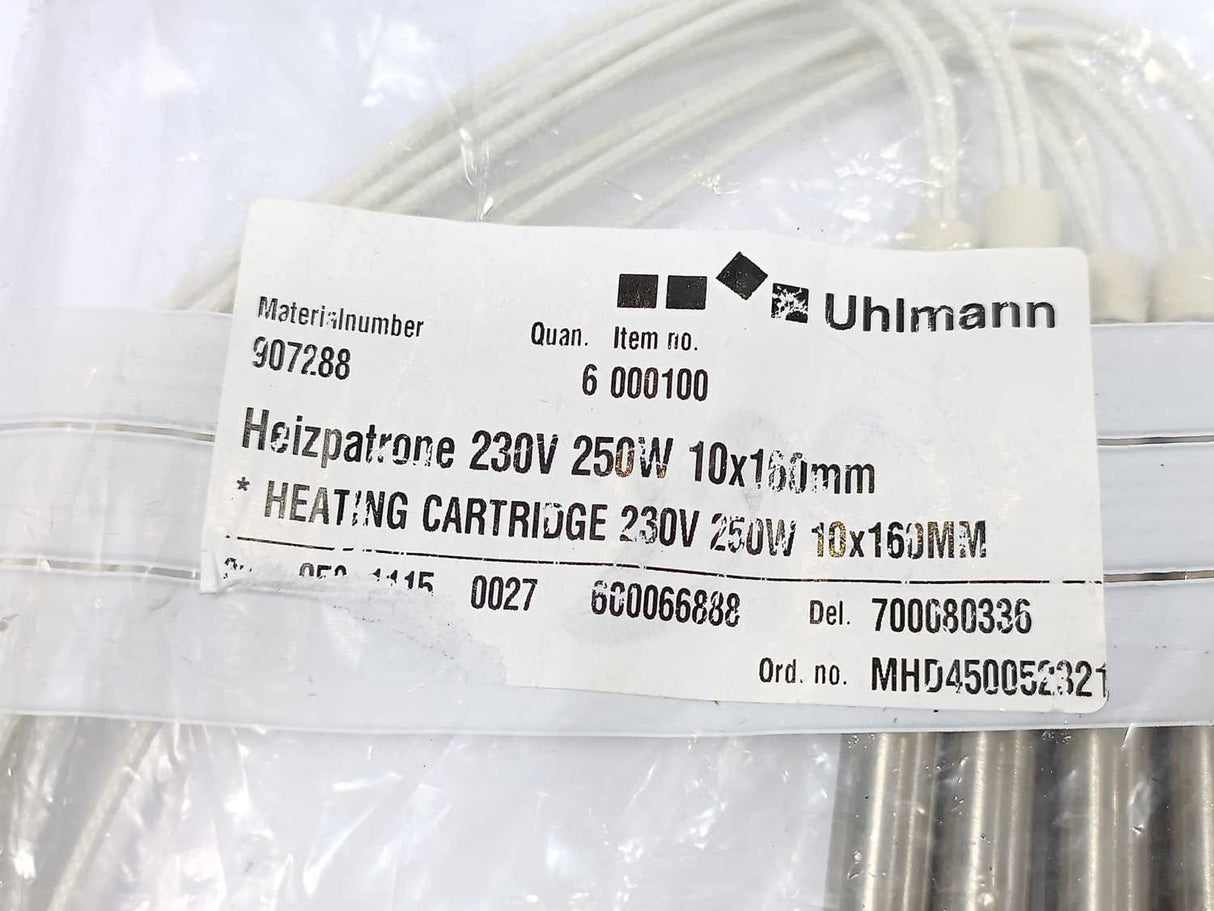 Uhlmann Group 907288 / 700080336 Heating Cartridge 230V 250W 10x160mm