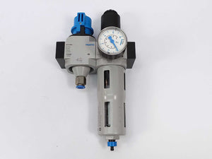 Festo 159583 LFR-3/8-D-MIDI-A Filter regulator w/ 170682 HE-D-MIDI On/off valve