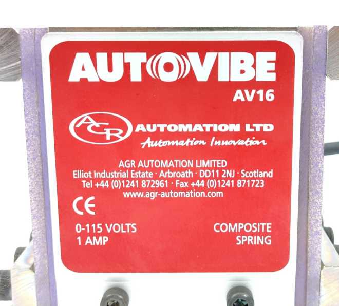 AGR AUTOMATION Autovibe AV16 Vibro-Block Feeders