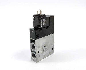 Festo 163145 CPE18-M1H-3GLS-1/4 Air Solenoid Valve w/ 389614C Coil