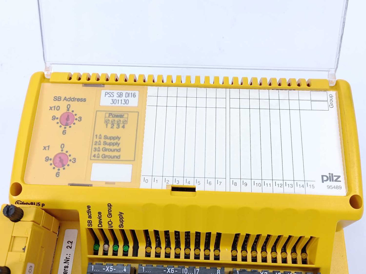 Pilz 301130 PSS SB DI16 Digital Input Module w/ PSS SB SUB-D3