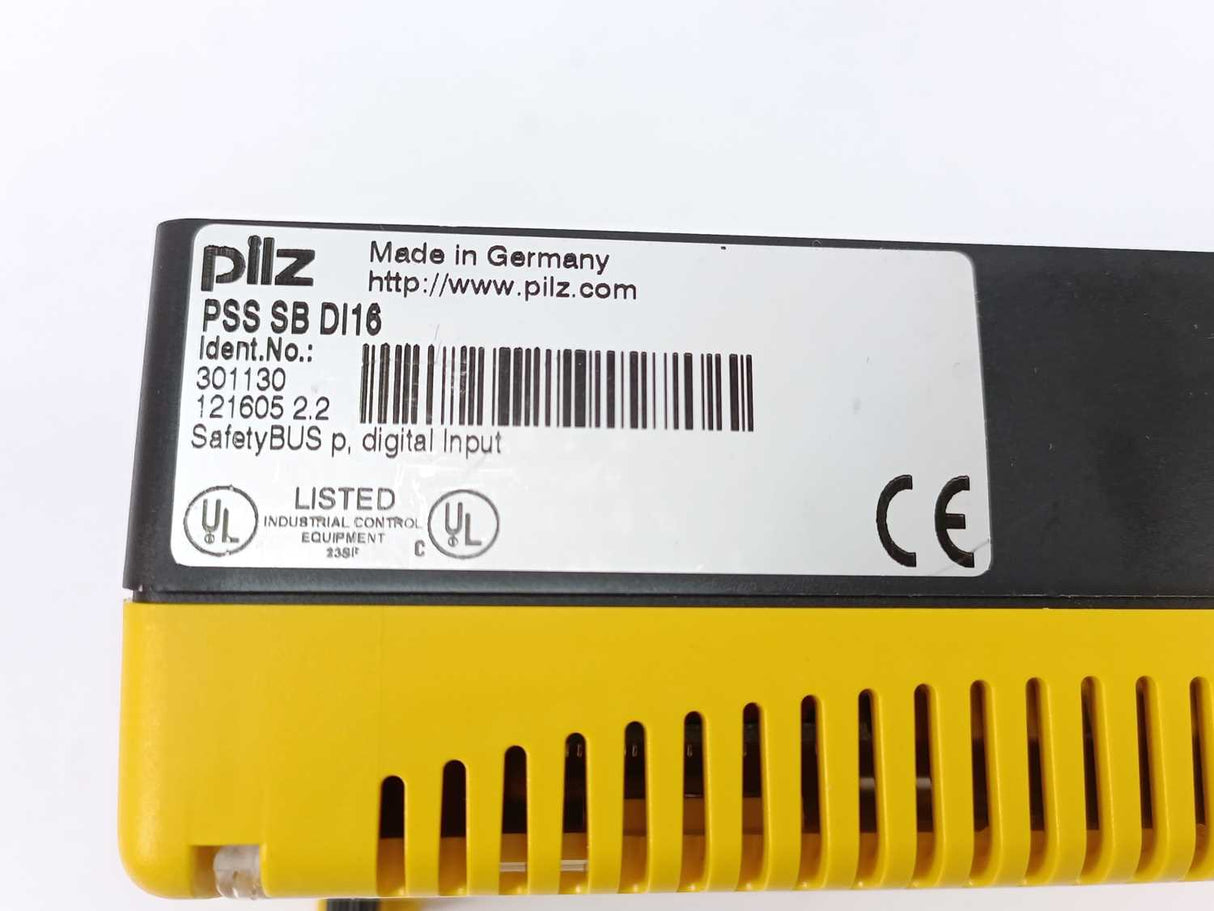Pilz 301130 PSS SB DI16 Digital Input Module w/ PSS SB SUB-D3