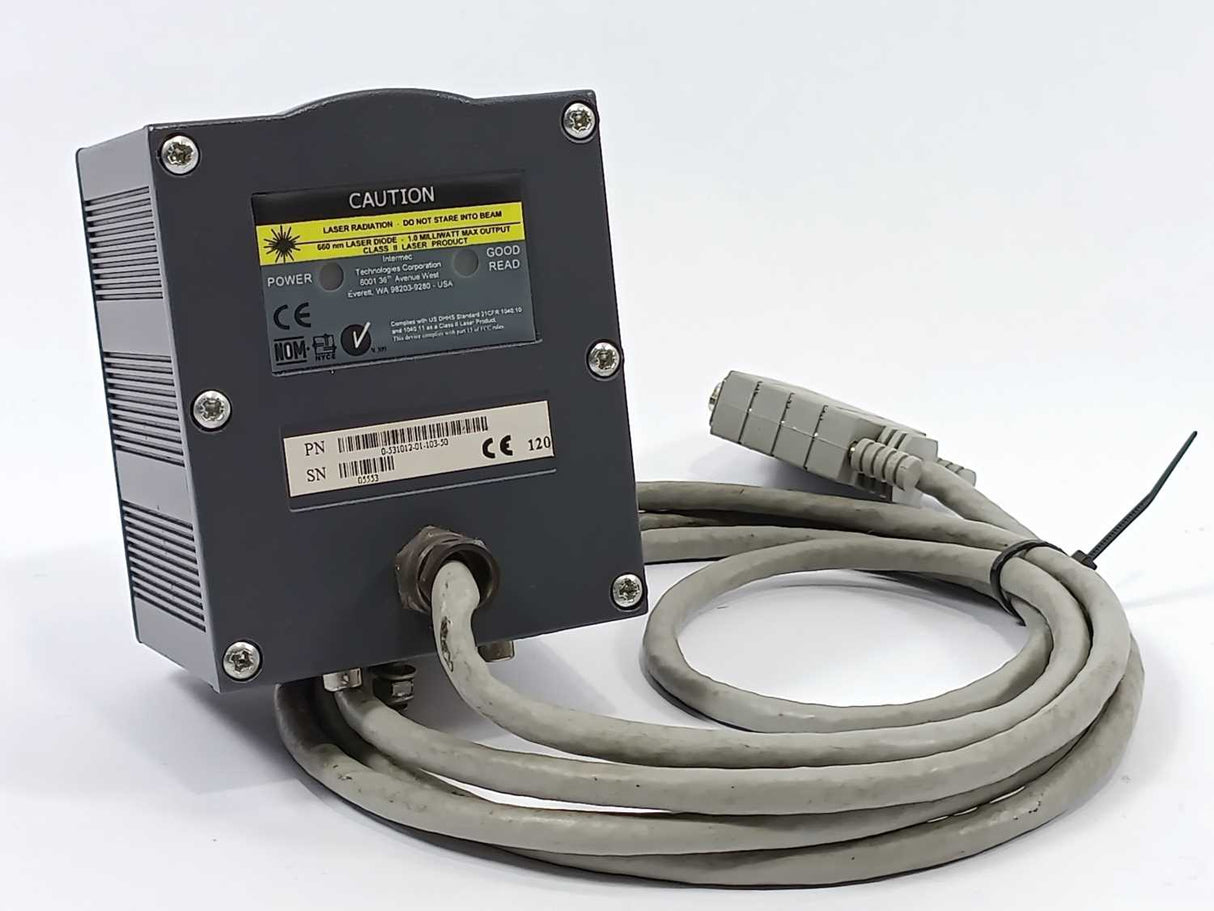 Intermec 0-531012-01-103-50 Laser Barcode Scanner