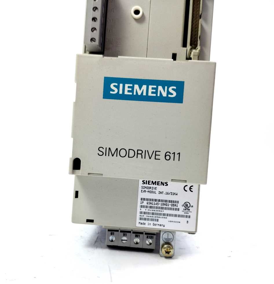 Siemens 6SN1145-1BA01-0BA1 Simodrive 611 E/R Modul INT.16/21KW