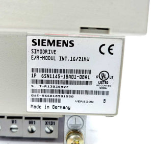 Siemens 6SN1145-1BA01-0BA1 Simodrive 611 E/R Modul INT.16/21KW