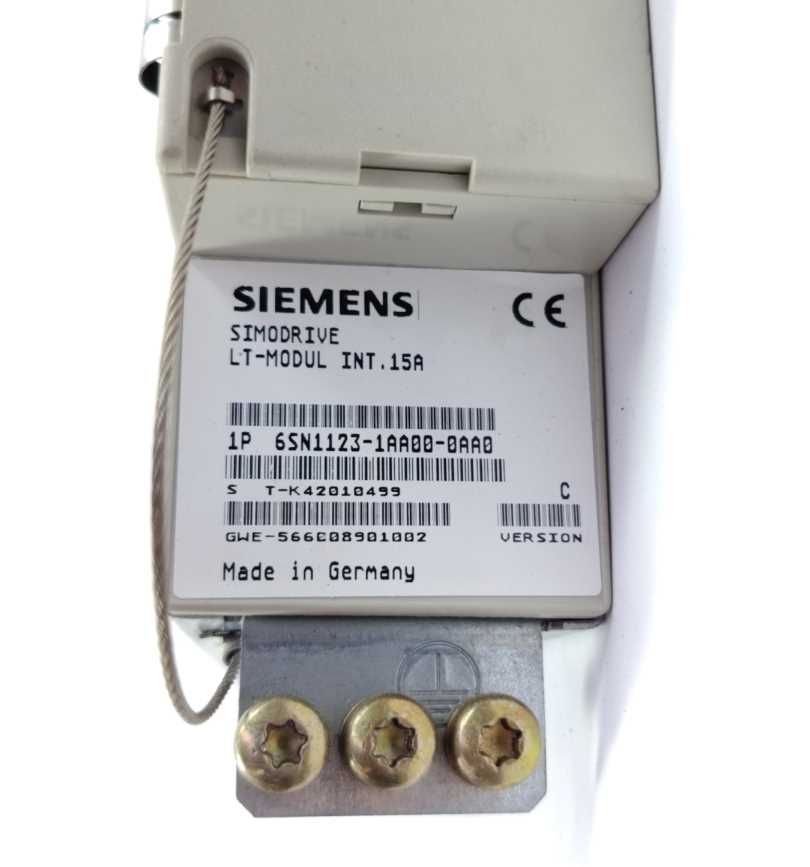 Siemens 6SN1123-1AA00-0AA0 SIMODRIVE LT-MODUL INT.15A
