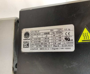 WEISS TC0150T 56L-4T AZKA INDEXING MOTOR ROTARY TABLE KONCAR 507-564142101