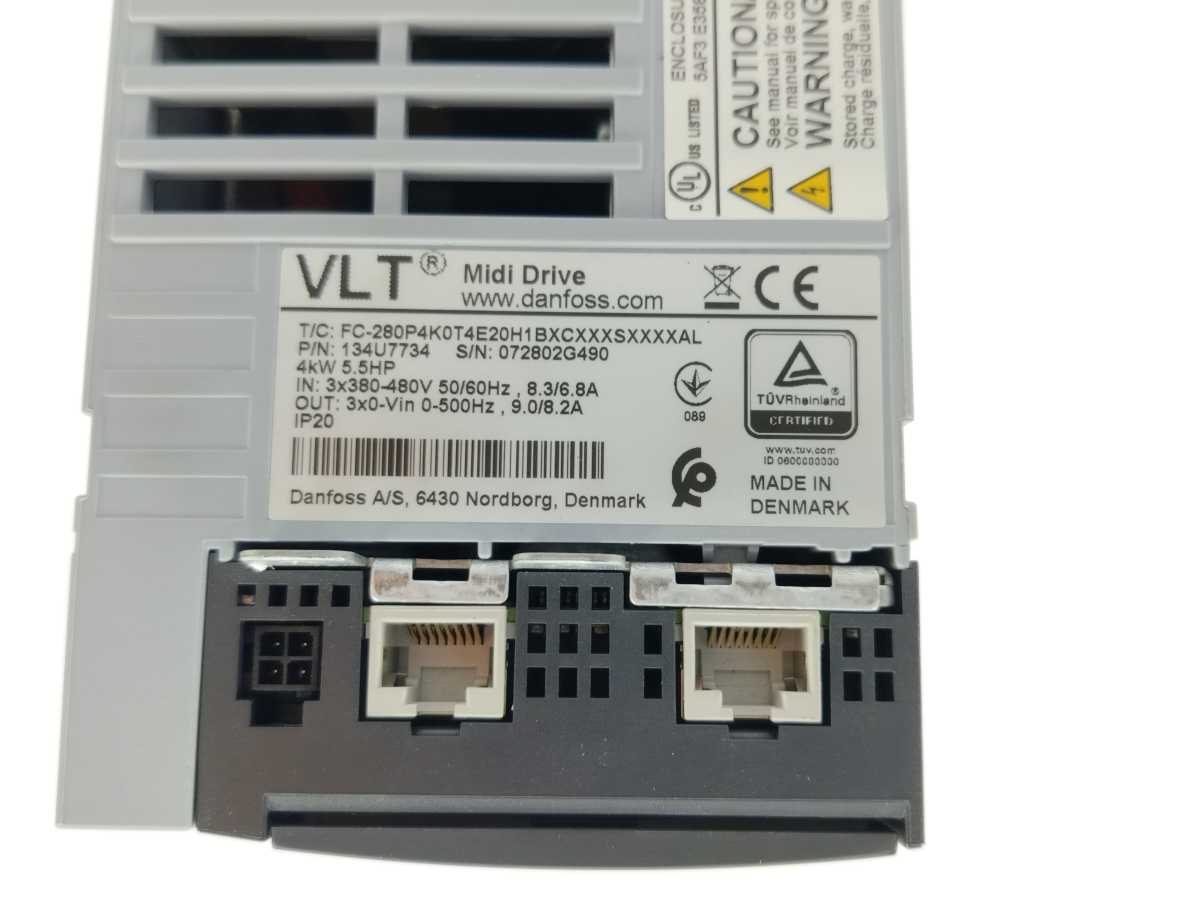 Danfoss 134U7734 4kw VLT FC-280 FC-280P4K0T4E20H1BX
