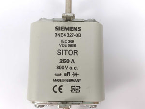 Siemens 3NE4 327-0B SITOR fuse link 250A 800VAC 3 Pcs.