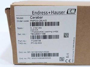 Endress+Hauser PMP23-C8U4/0 Absolute or Gauge pressure transmitter